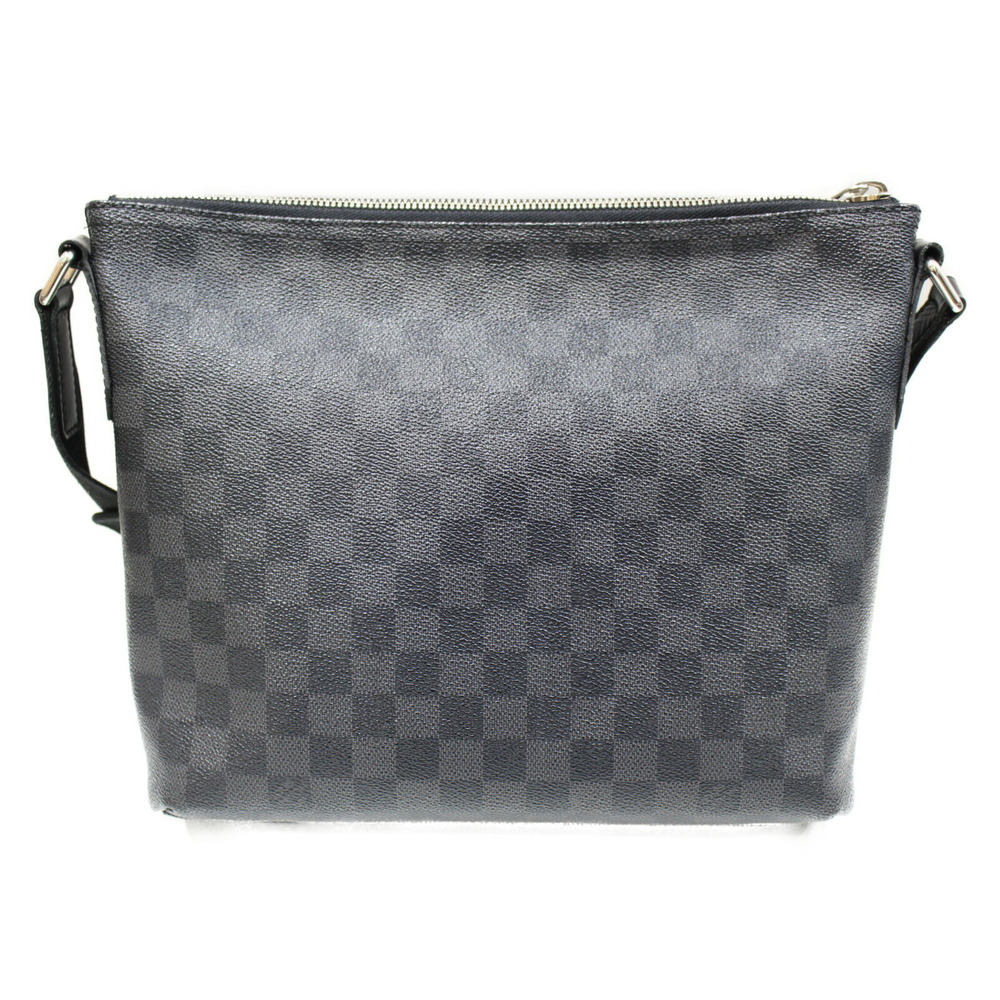 Louis Vuitton Gray Graphite Dark Bag Black Shoulder Damier Mick Canvas Coated